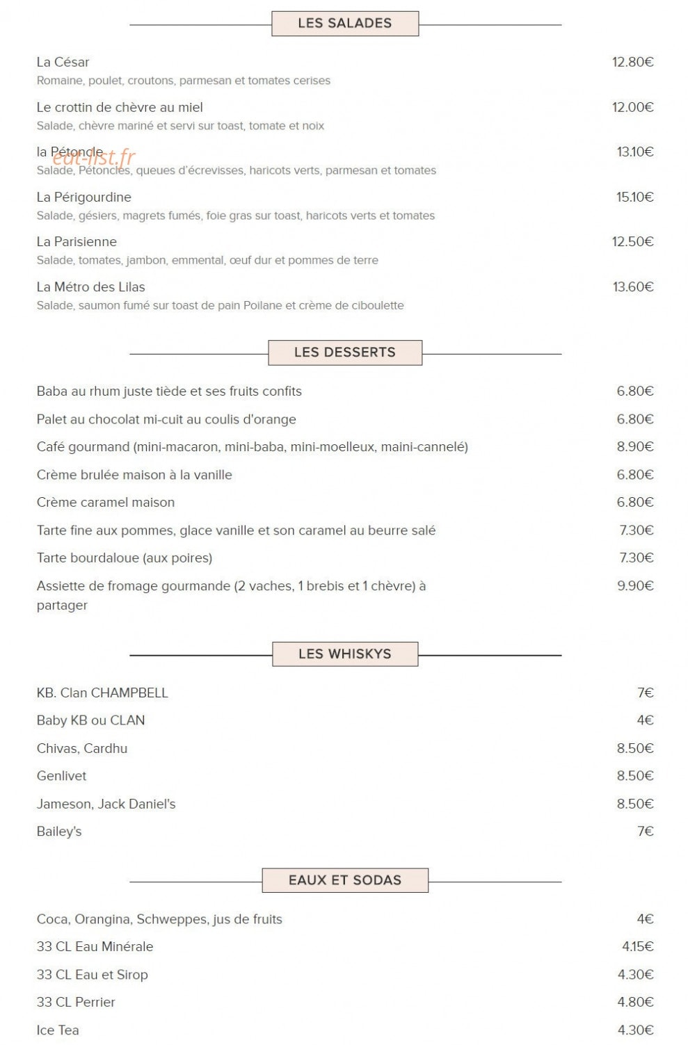 Au métro des lilas — carte page 3