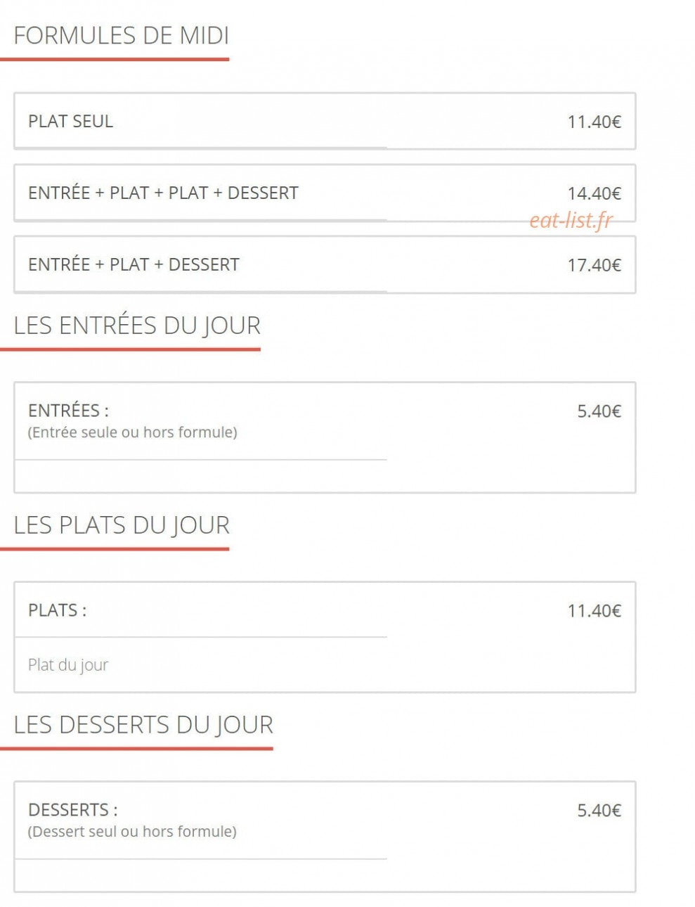 Aux petits oignons — carte page 2