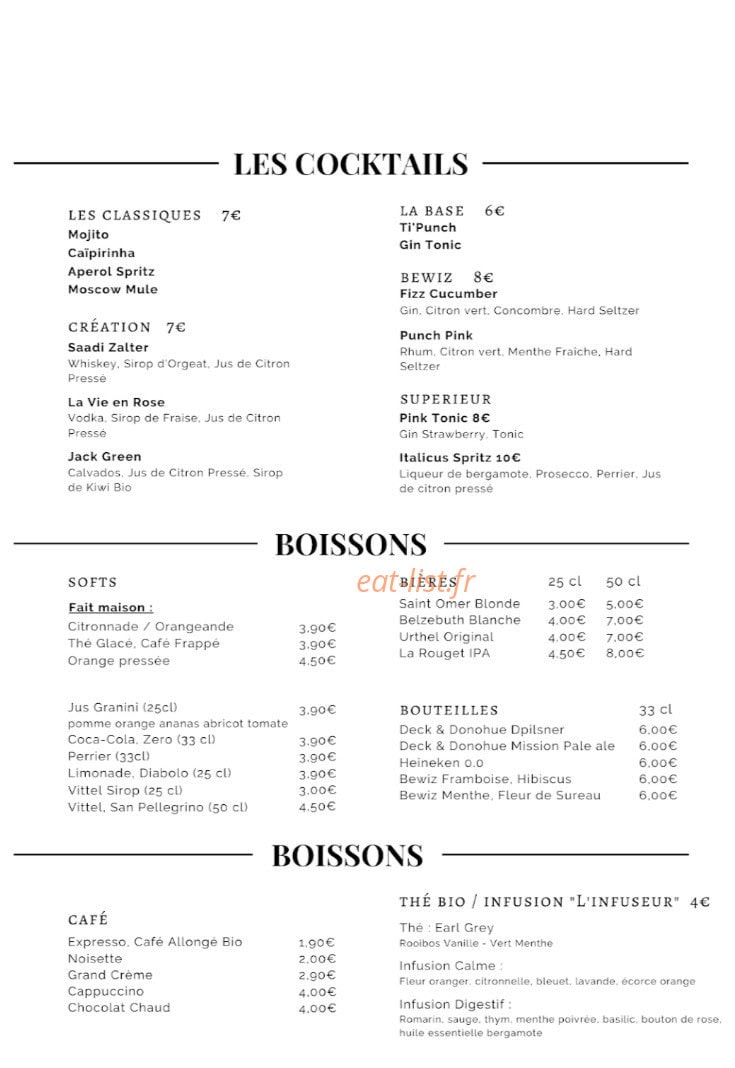 Aux Tables du Père Lachaise — carte page 2