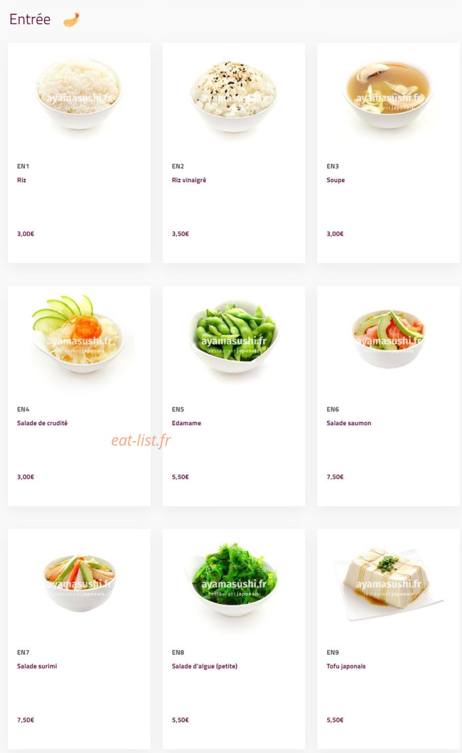 Ayama — carte page 1