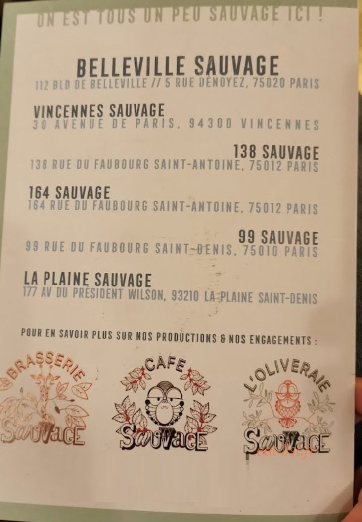 Belleville Sauvage — carte page 2