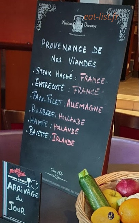Brasserie de L'Europe — carte page 1