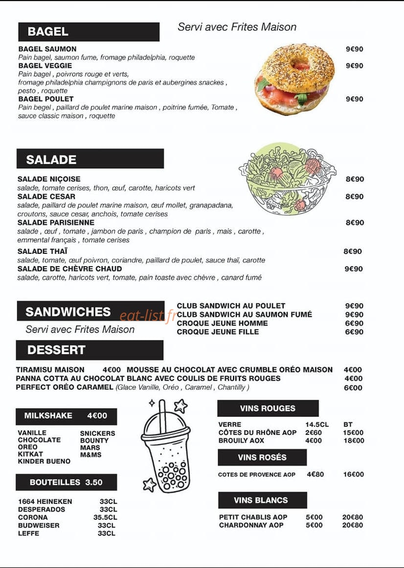 Burger Lutéce — carte page 4