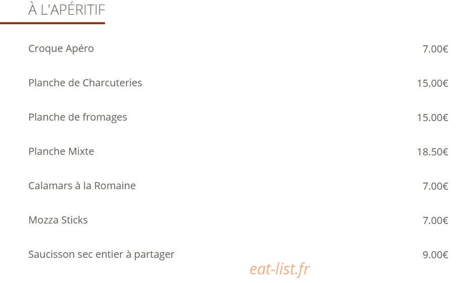 Café Gambetta — carte page 12