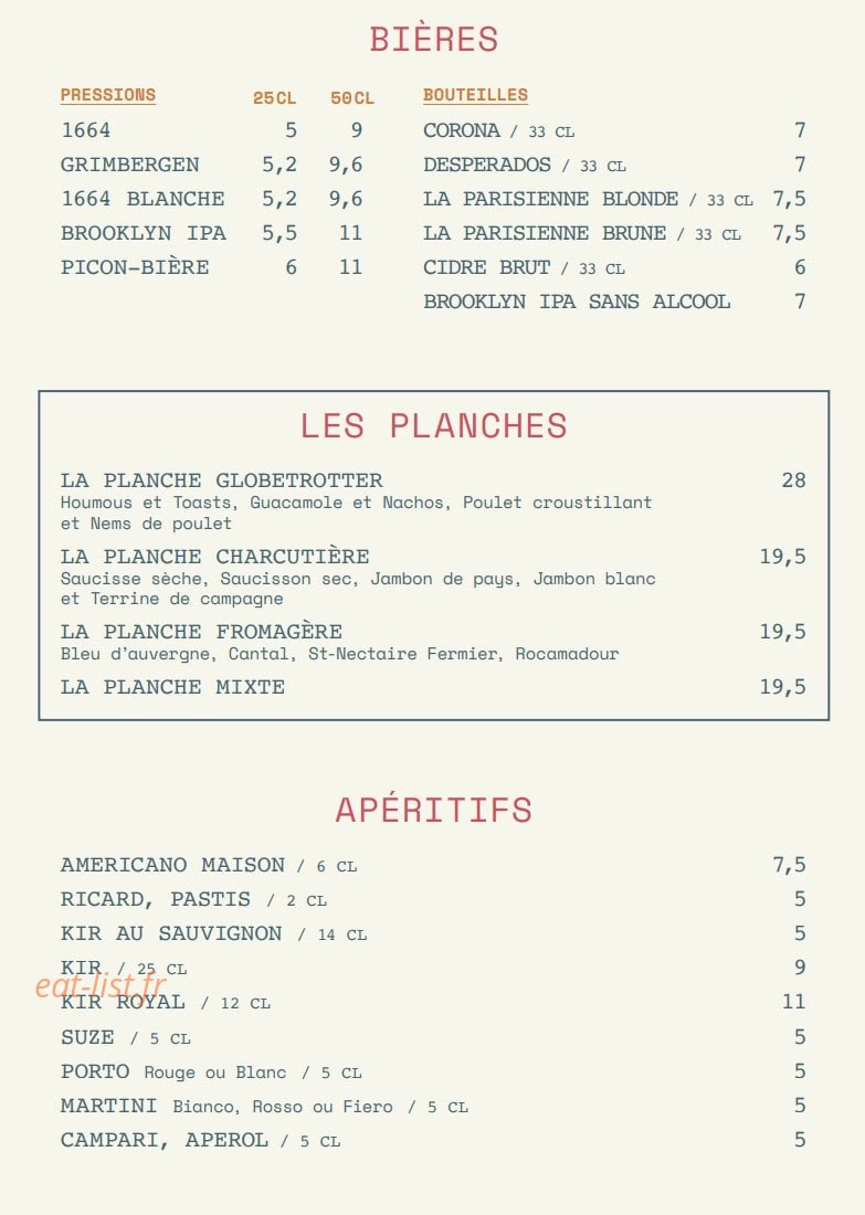 Café Juliette — carte page 3