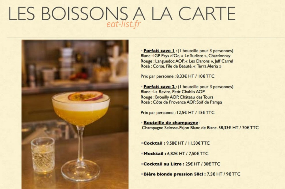 Café Juliette — carte page 15