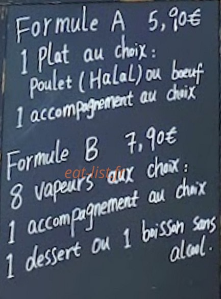 Chef Ours — carte page 1
