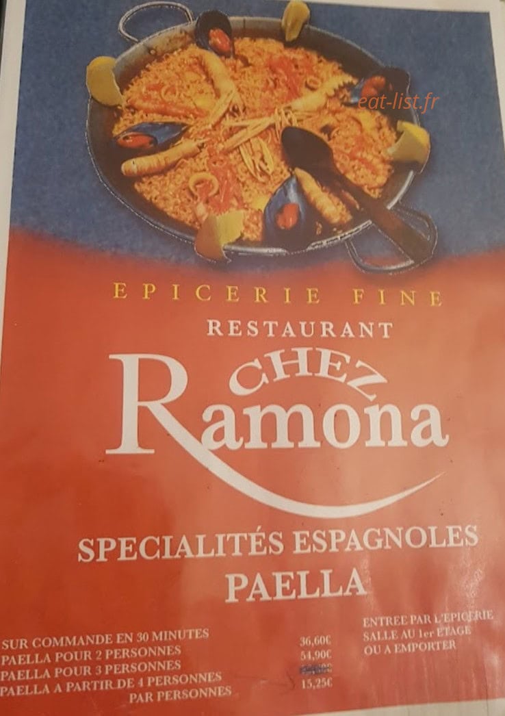Chez Ramona — carte page 1