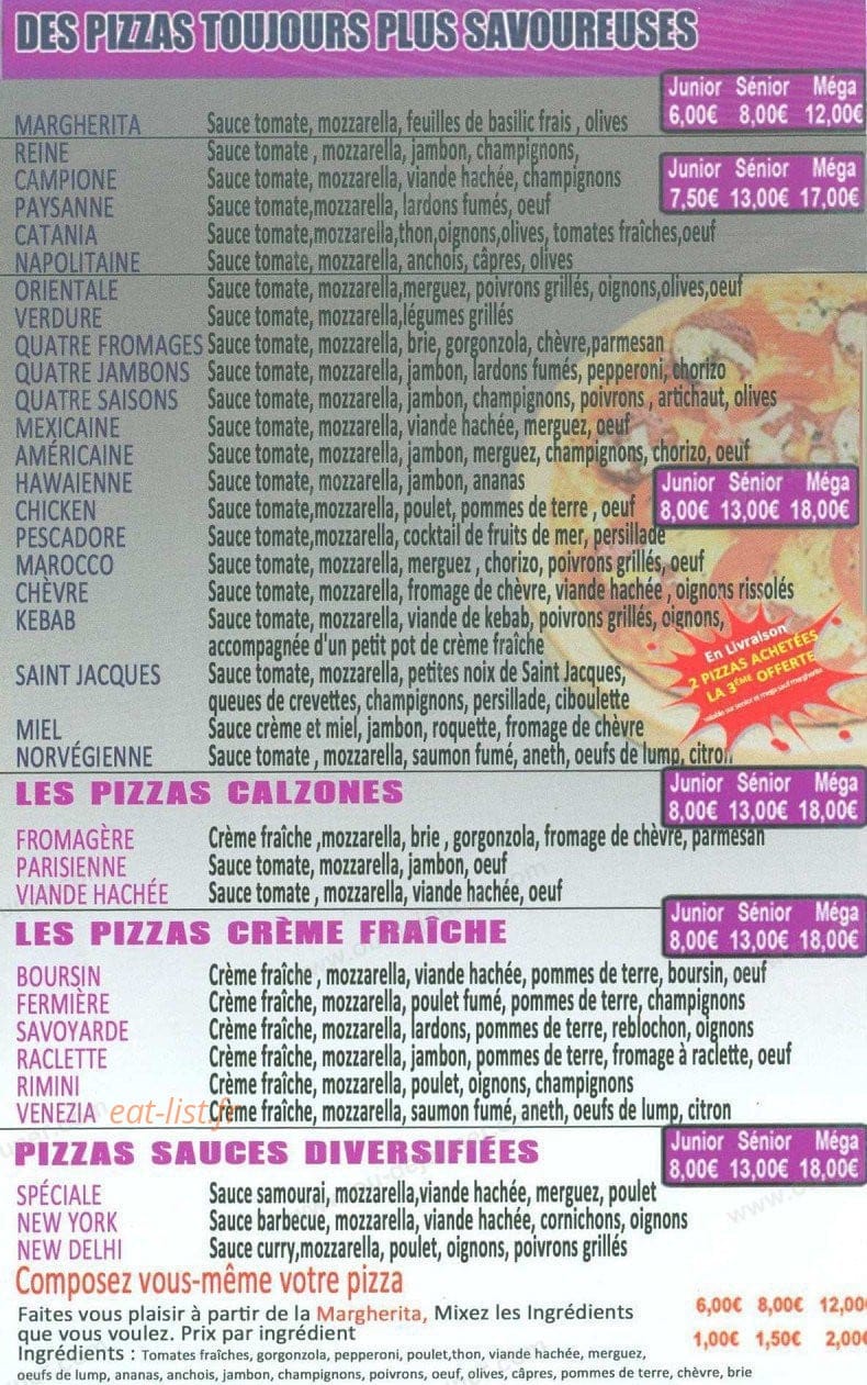 Chrono pizza — carte page 4