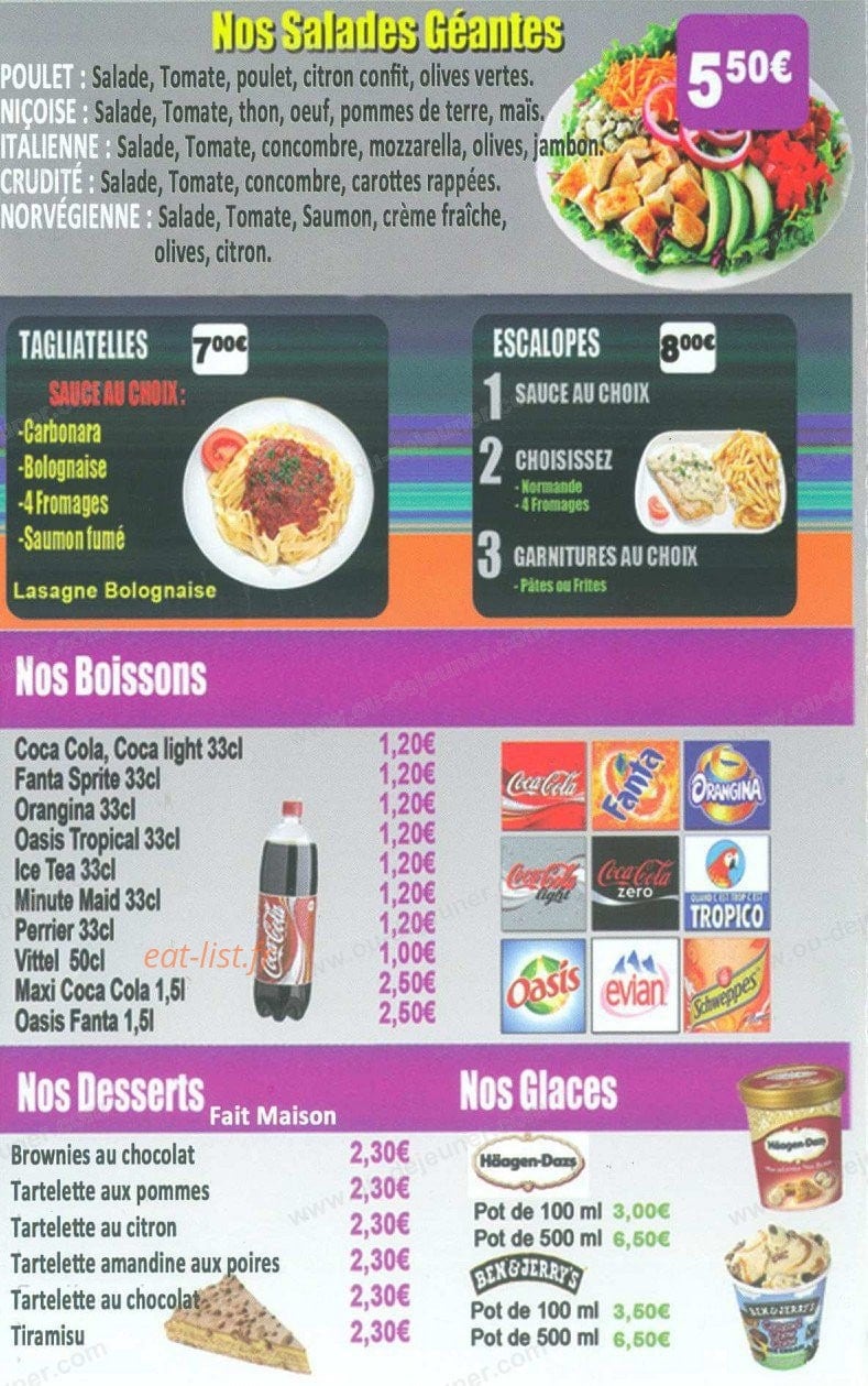 Chrono pizza — carte page 8
