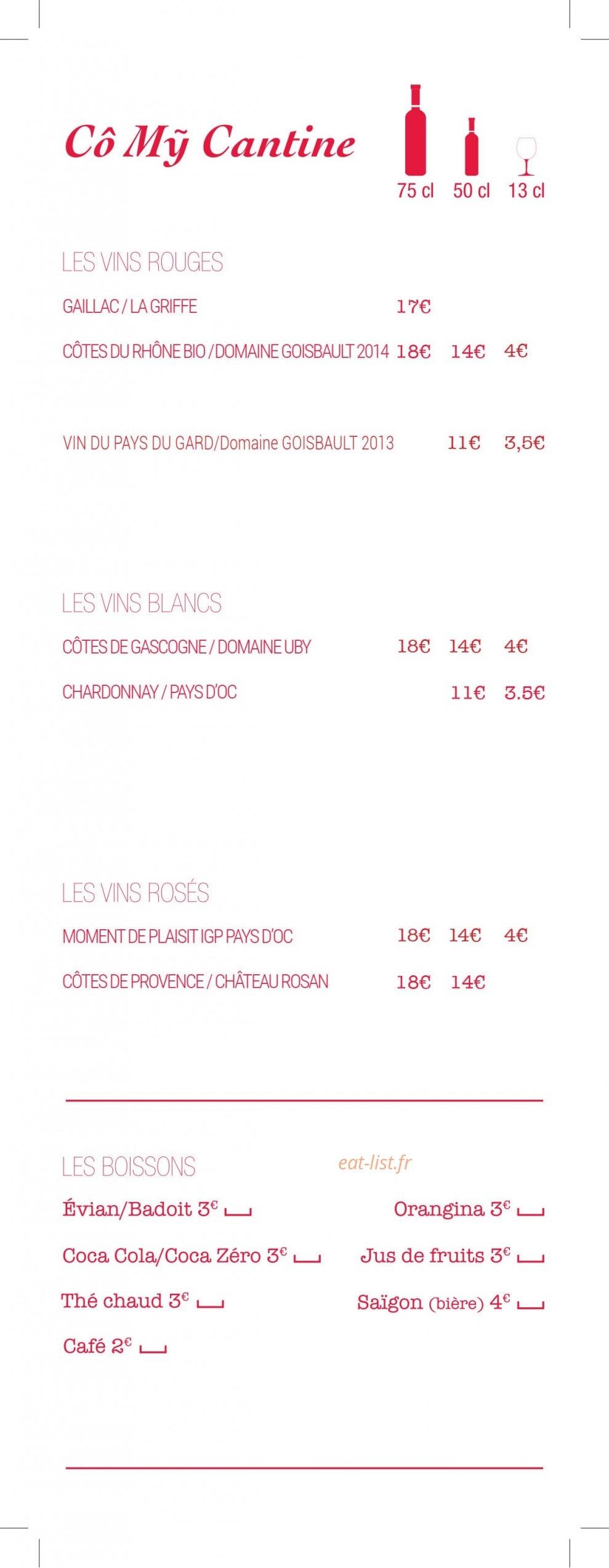 Co My Cantine — carte page 2