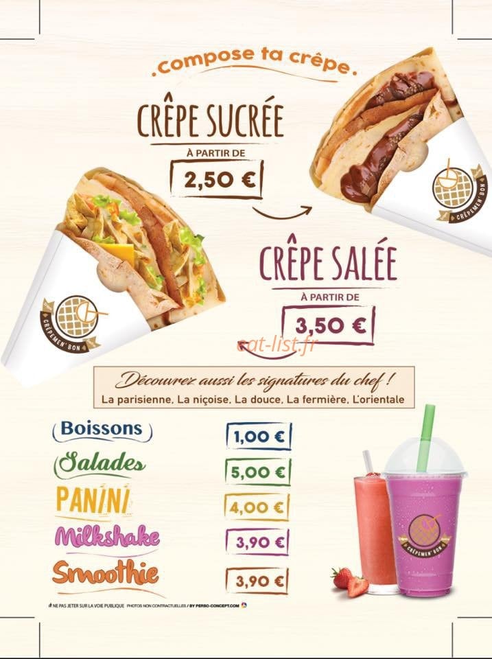 Crepemen'Bon — carte page 2