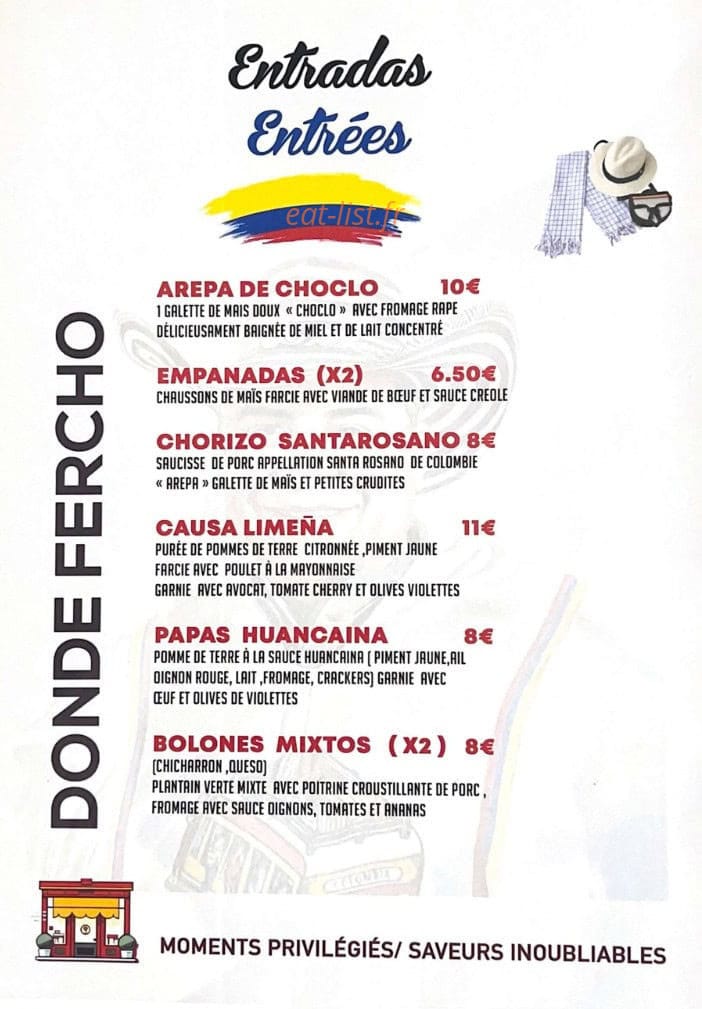 Donde Fercho — carte page 2