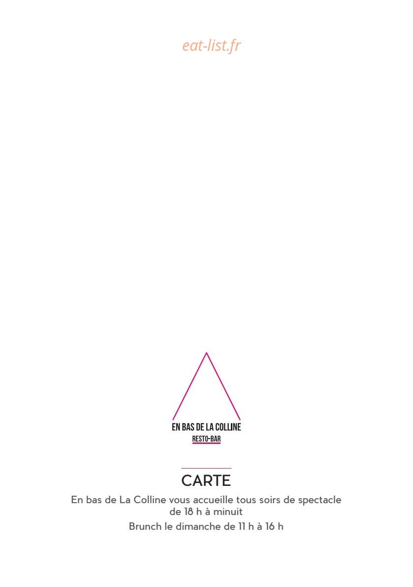 En bas de la Colline — carte page 1