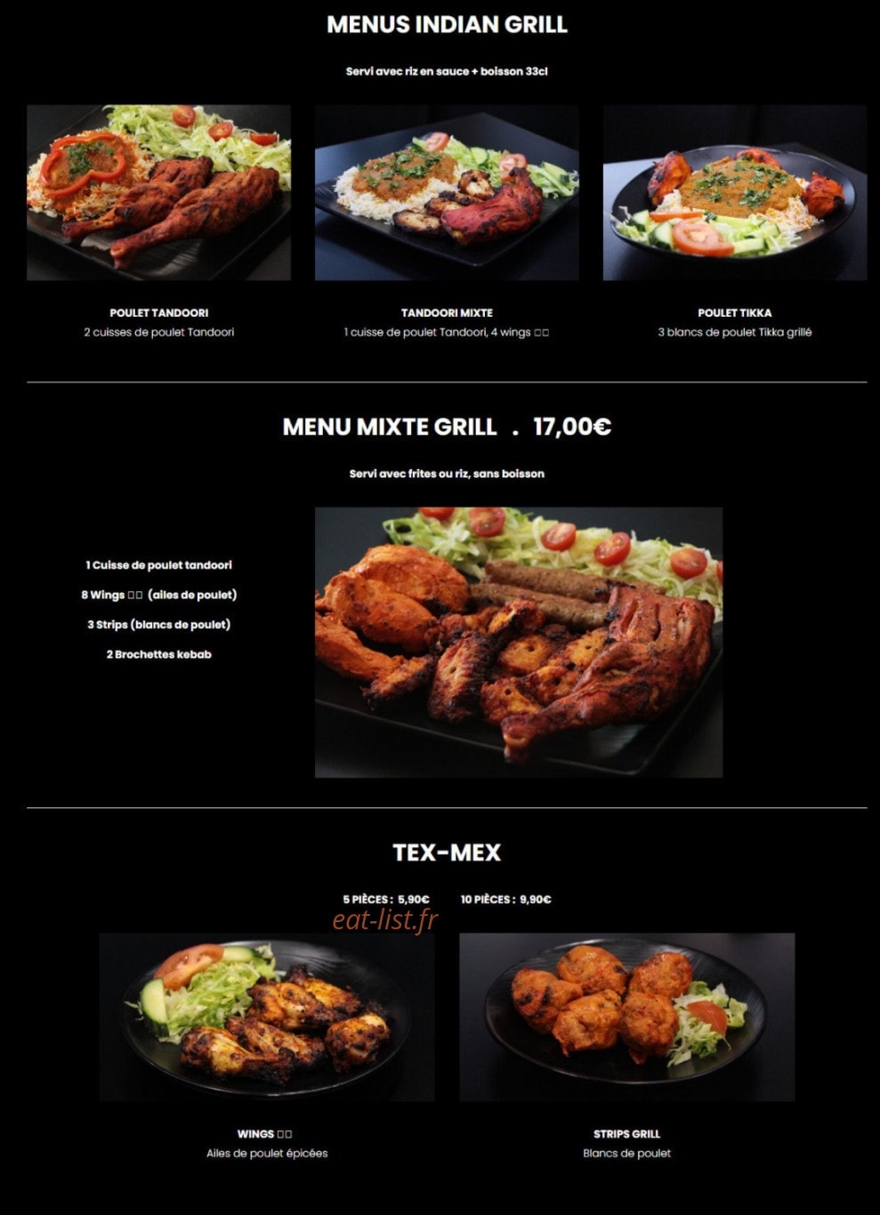 Indian — carte page 4