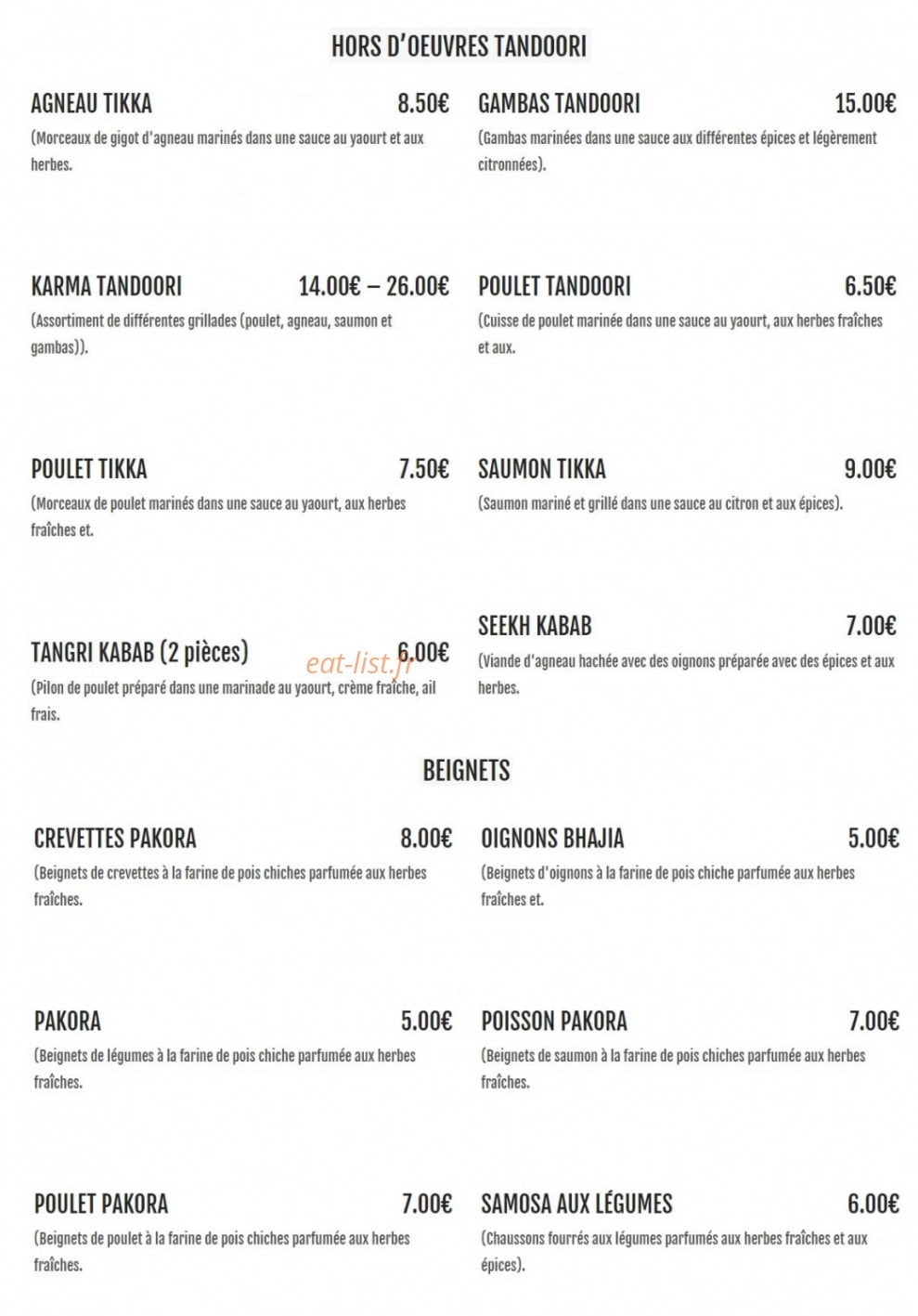 Karma — carte page 2