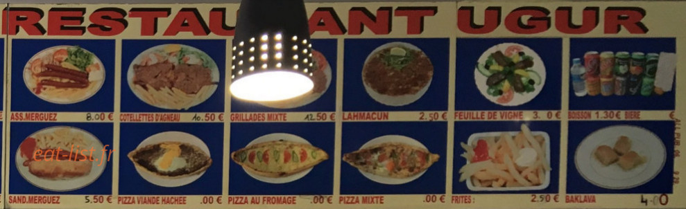 L'atelier du Kebab — carte page 2