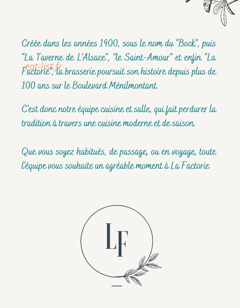 La Factorie — carte page 7