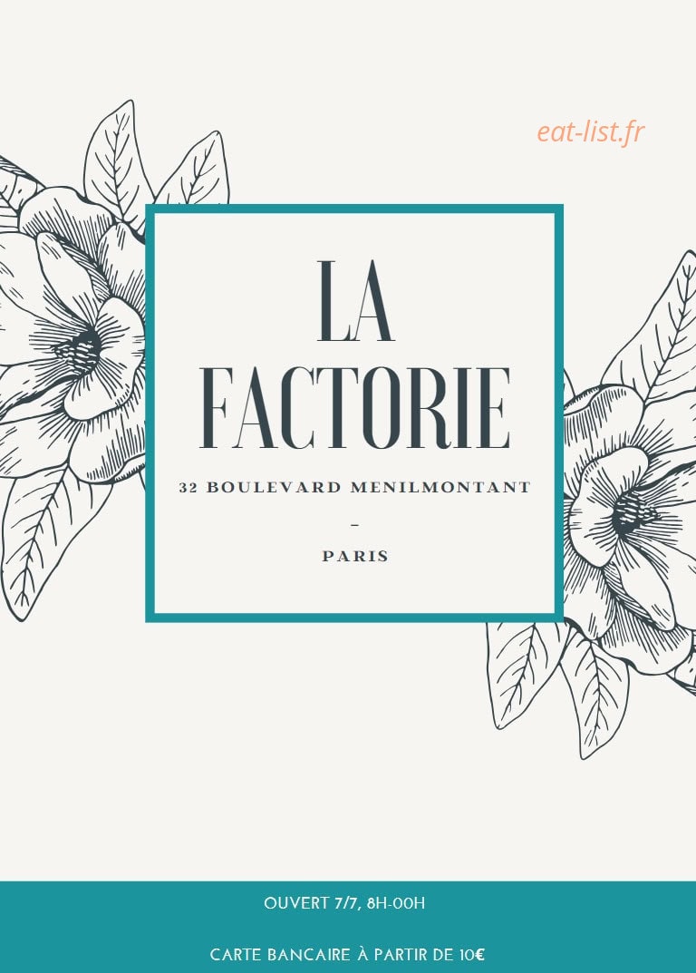 La Factorie — carte page 1