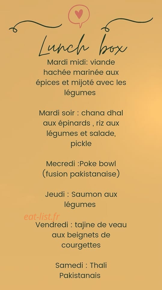 La Gamelle des cheffes — carte page 1