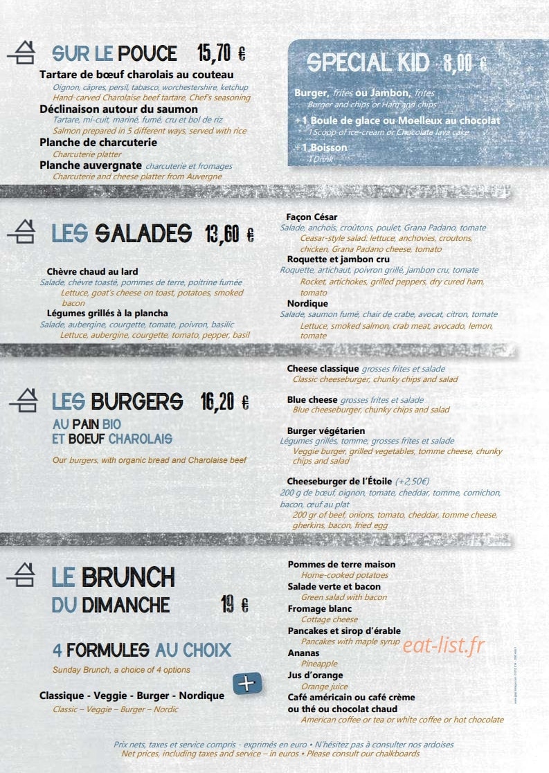 La Nouvelle Etoile — carte page 2