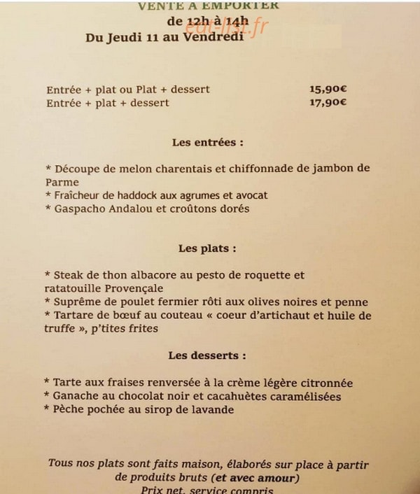 La P'tite Vadrouille — carte page 1