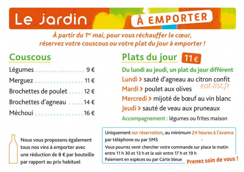 Le Jardin — carte page 3
