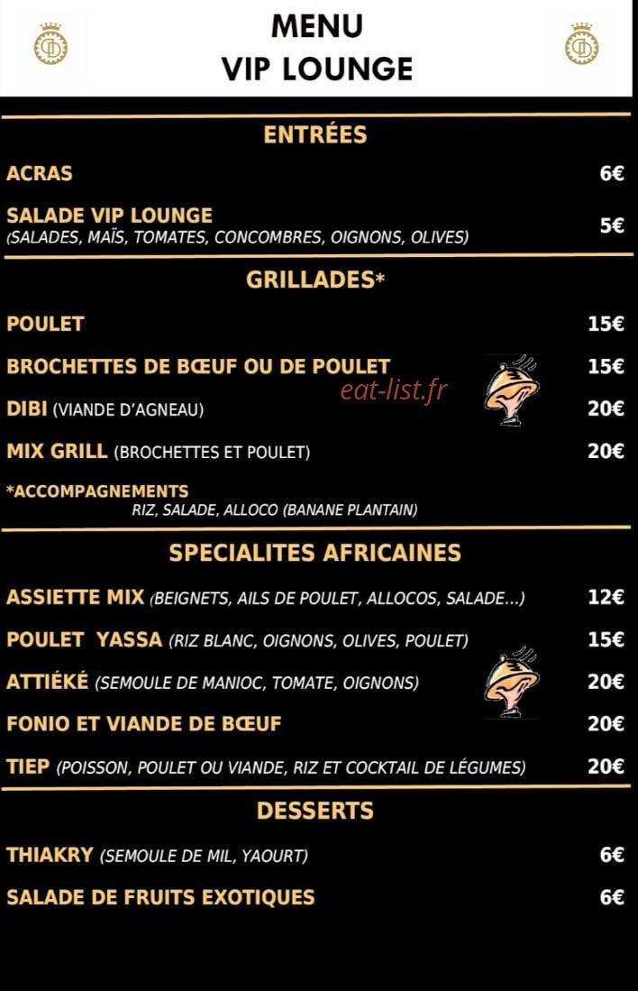 Le Kwabo Lounge — carte page 1