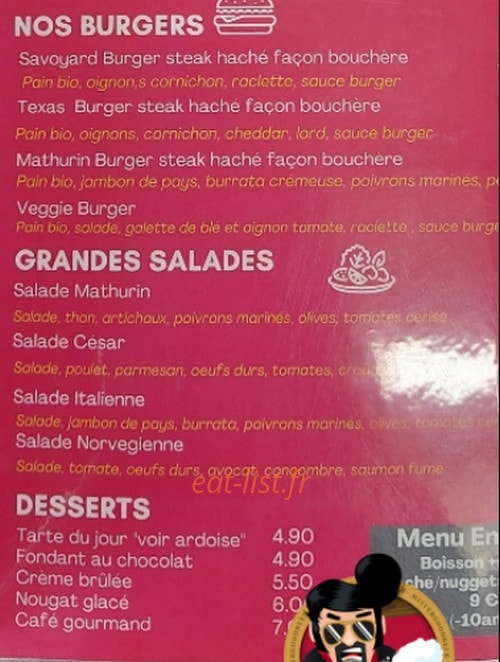 Le Mathurin — carte page 2