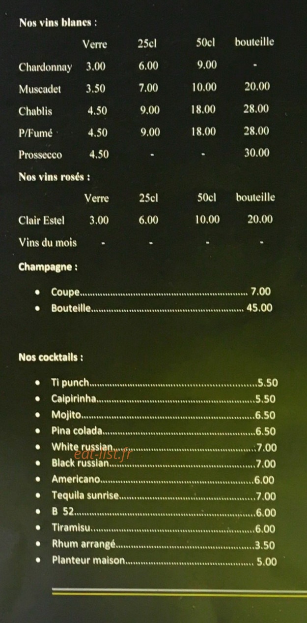 Le Muscadet — carte page 6