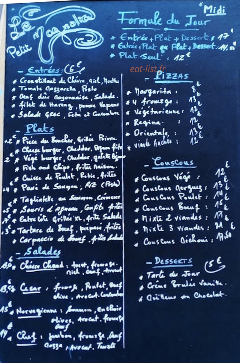 Le Petit Magnolia — carte page 2