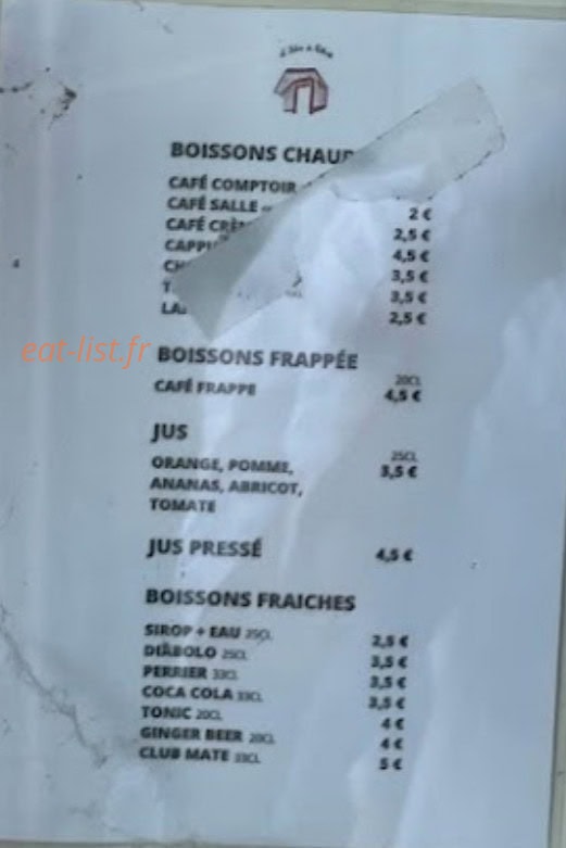 Le Relais de Belleville — carte page 2