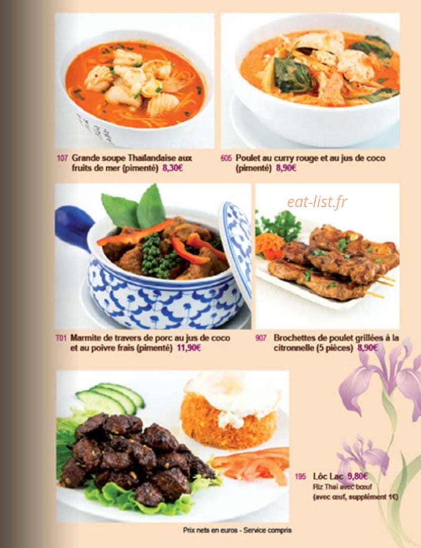 Le Royal Bangkok — carte page 3