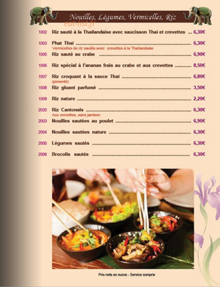 Le Royal Bangkok — carte page 9