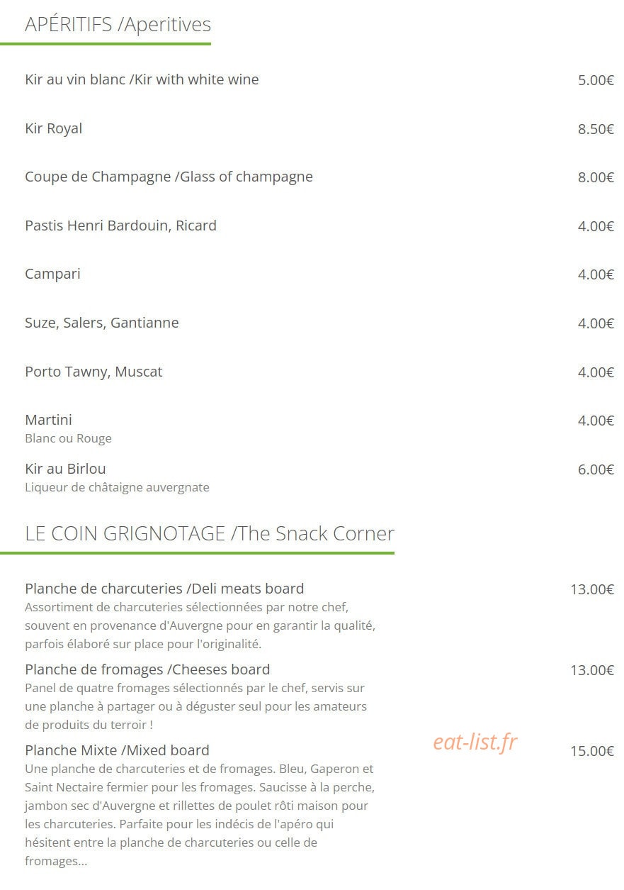 Le Zéphyr — carte page 1