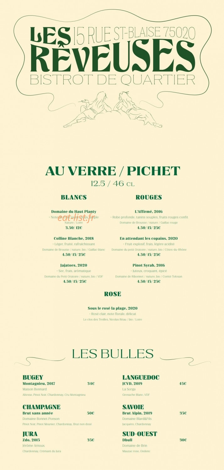 Les Rêveuses — carte page 3