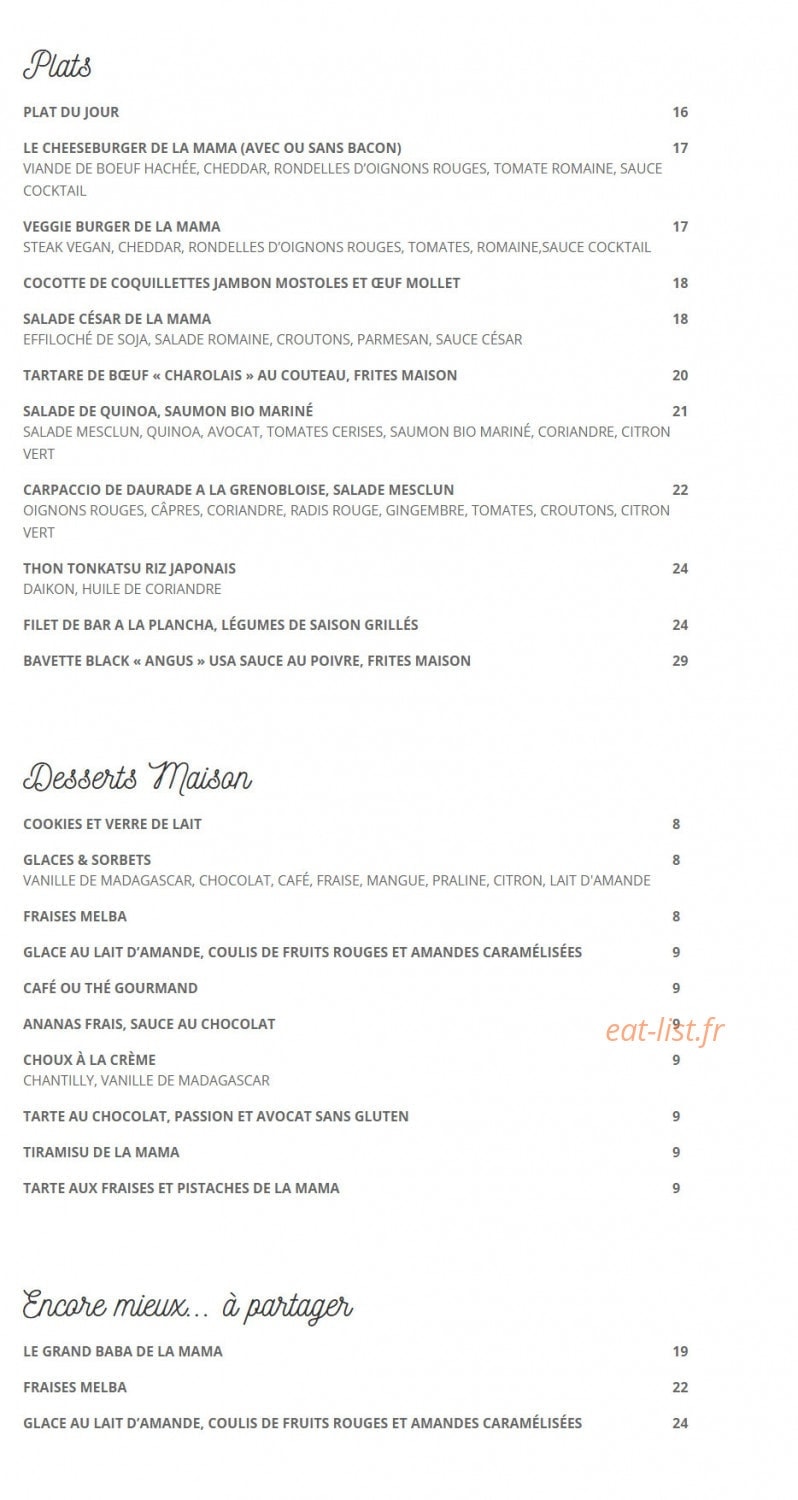 Mama Shelter — carte page 2