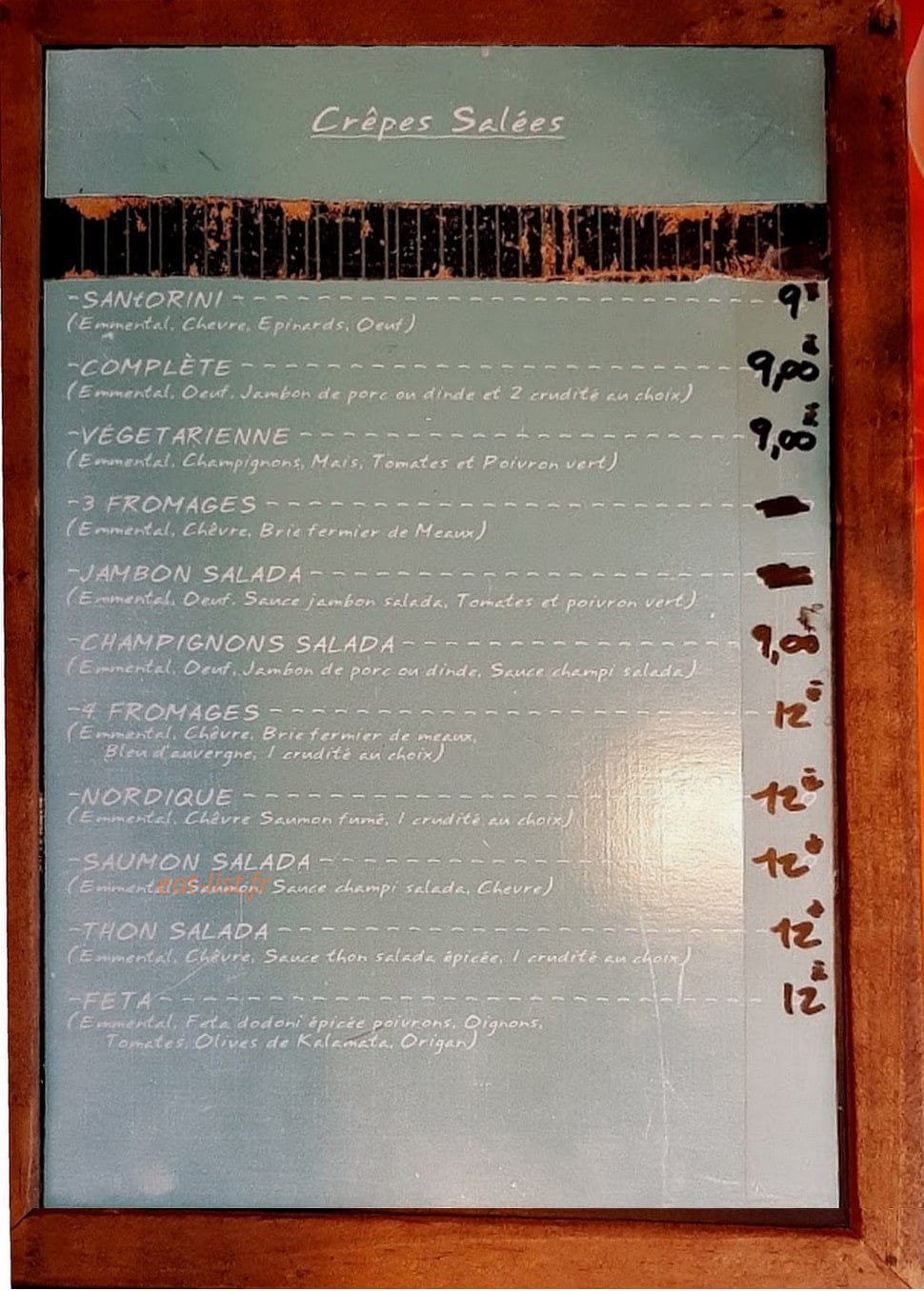 Marche Ou Crêpe — carte page 1
