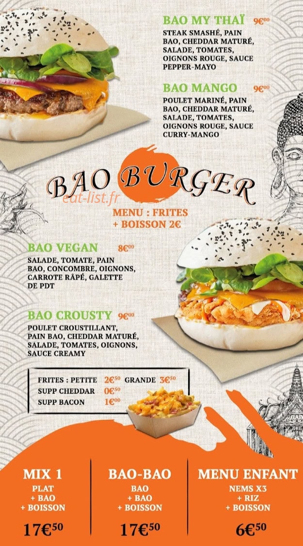 My Thaï — carte page 1