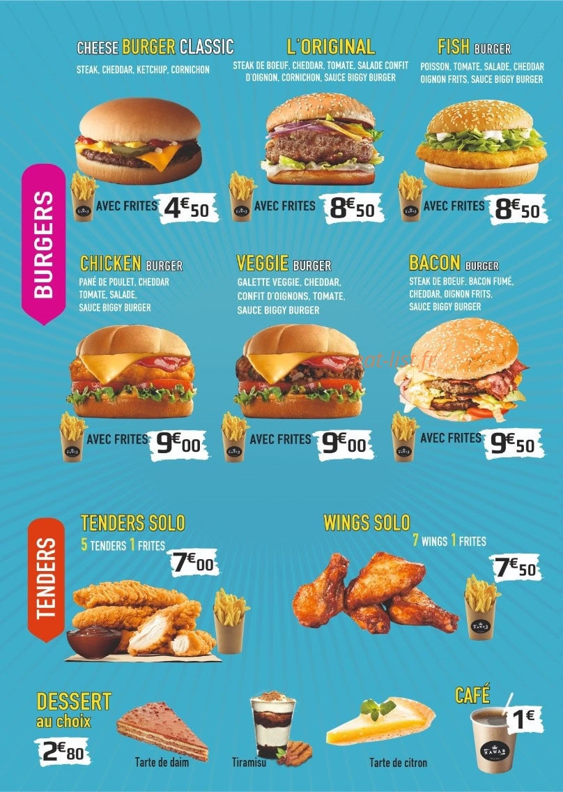 Nawab kebab — carte page 2