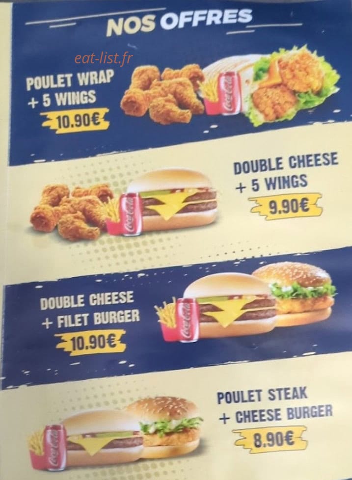 New Chicken Express — carte page 4