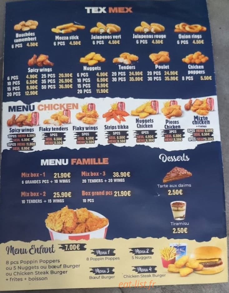 New Chicken Express — carte page 5