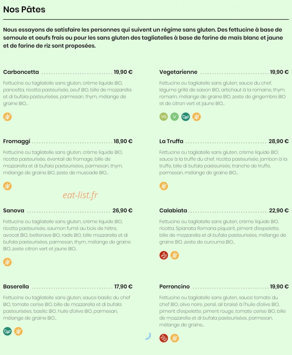 Notre Table — carte page 3