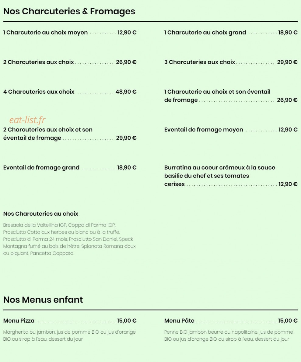 Notre Table — carte page 6