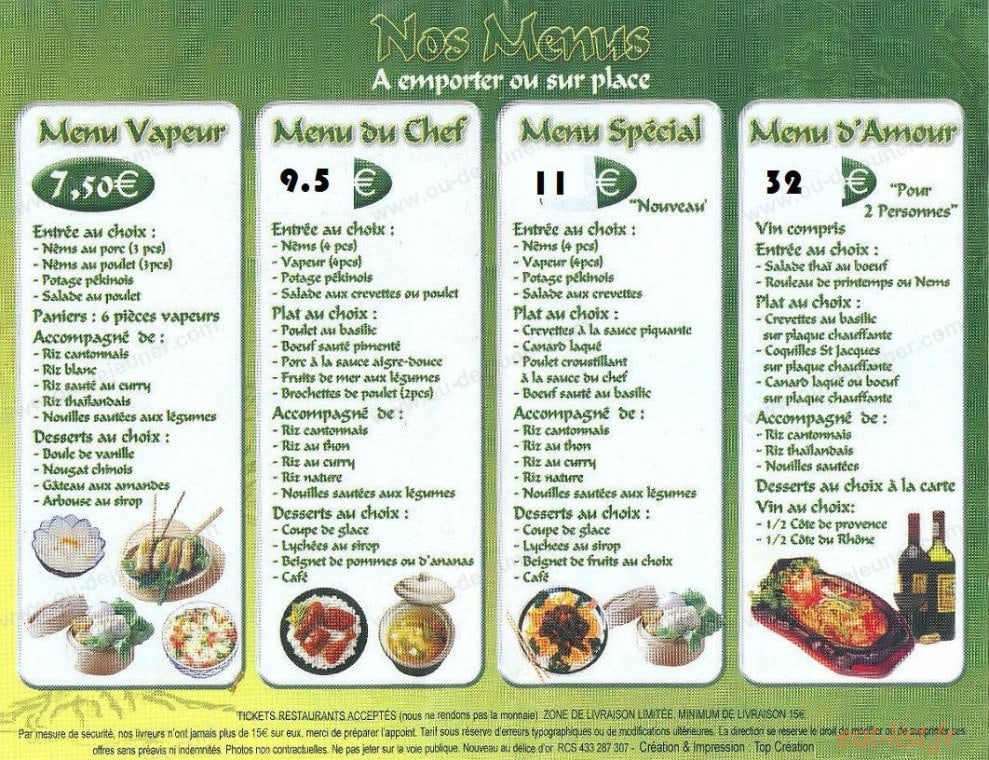 Nouveau au délices d'or — carte page 2