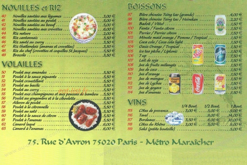 Nouveau au délices d'or — carte page 4