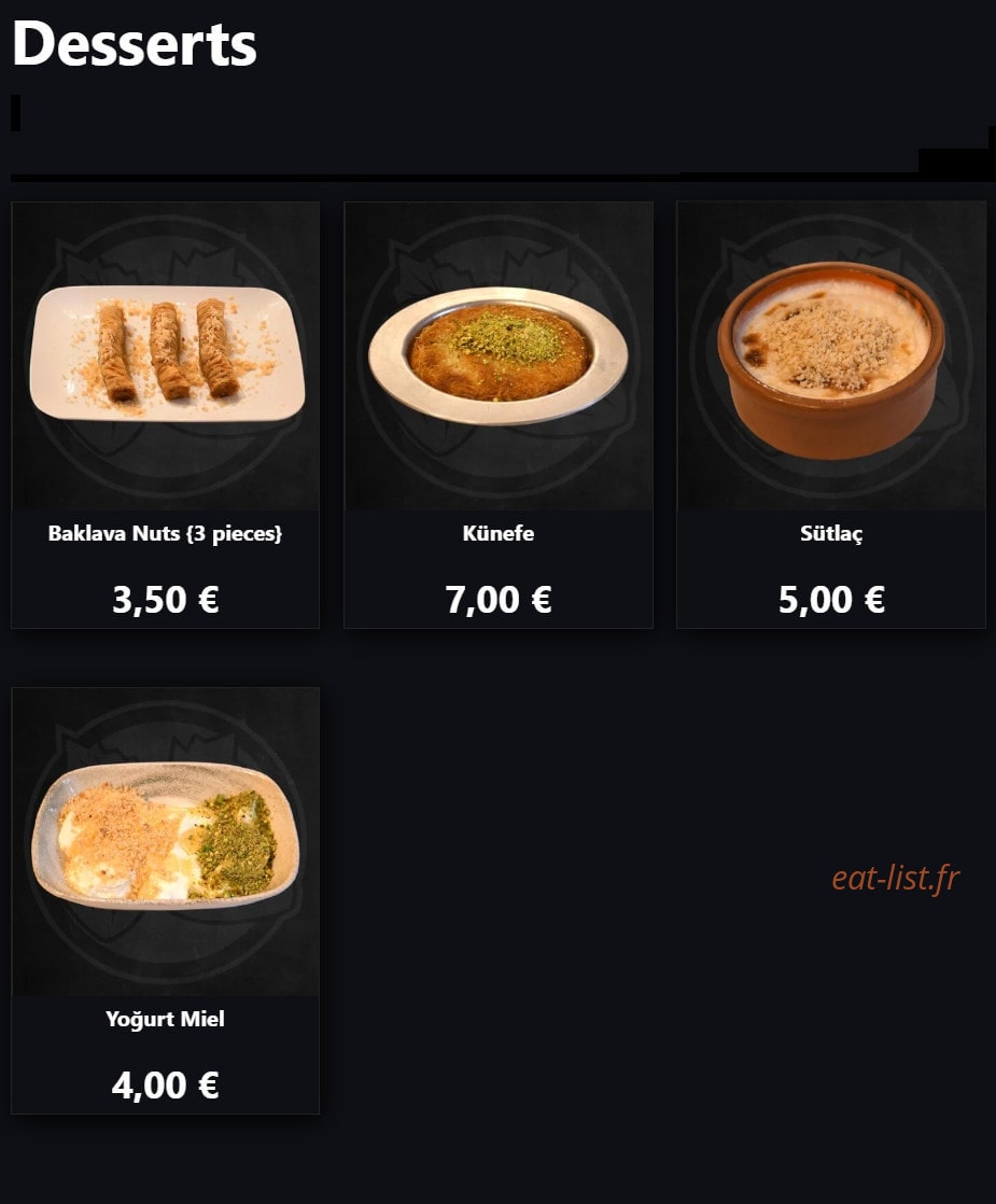 Nuts Döner — carte page 4