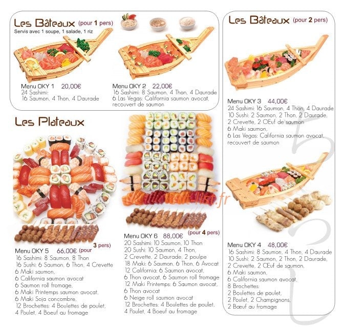 Oky Sushi — carte page 8