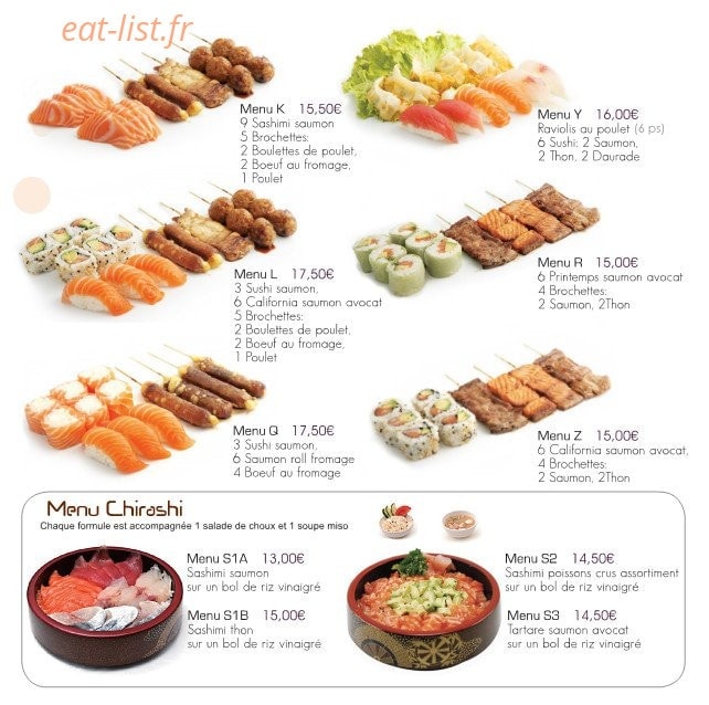 Oky Sushi — carte page 7