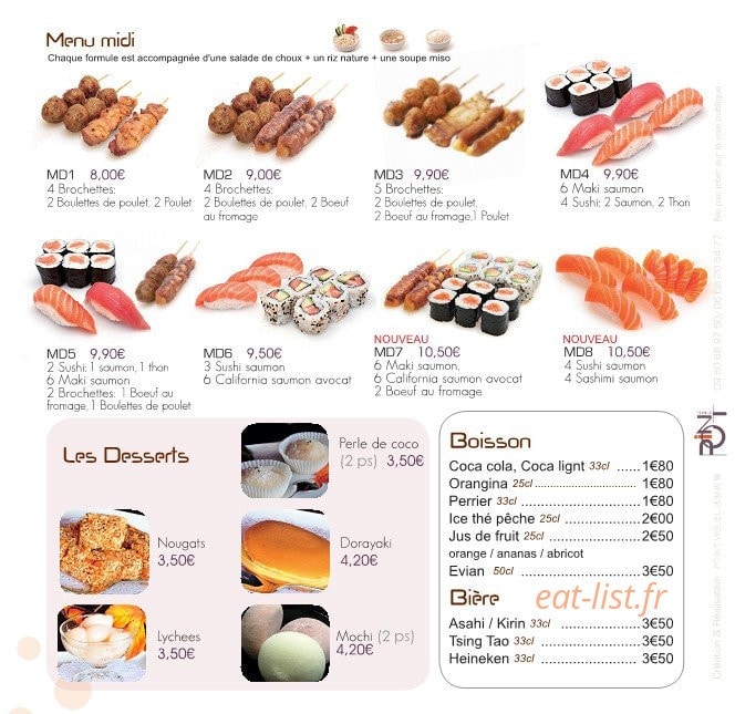 Oky Sushi — carte page 4